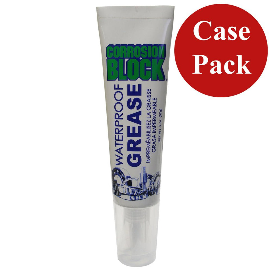 Corrosion Block High Performance Waterproof Grease - 2oz Tube - Non-Hazmat, Non-Flammable &amp; Non-Toxic *Case of 24*