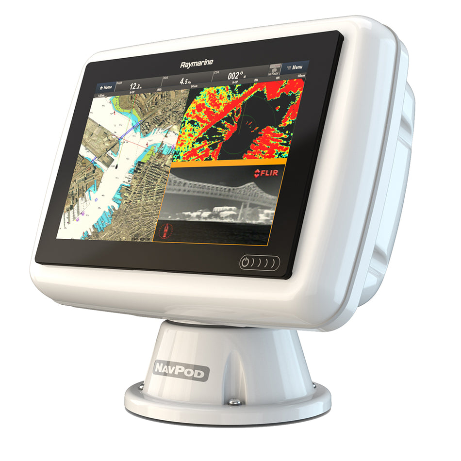 NavPod PowerPod Pre-Cut for Raymarine AXIOM 12 - Surface Mount with Rear Brackets