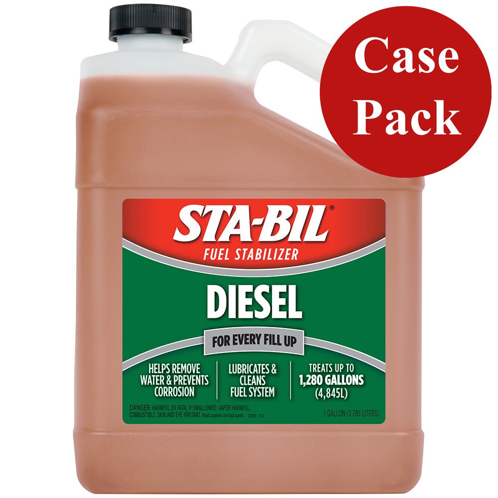 STA-BIL Diesel Formula Fuel Stabilizer &amp; Performance Improver - 1 Gallon *Case of 4*