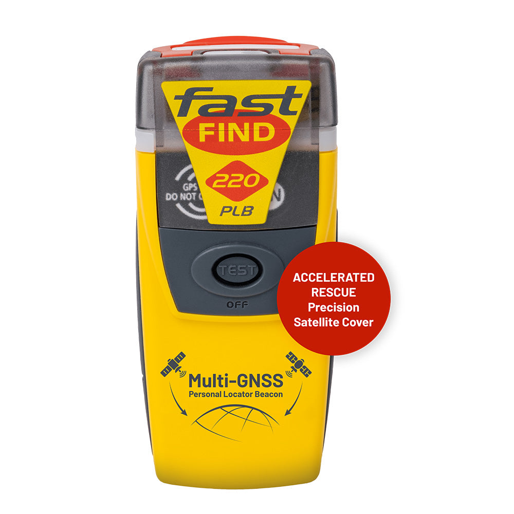 McMurdo FastFind 220 Personal Locator Beacon with Galileo GPS - Compact Emergency Signal Device