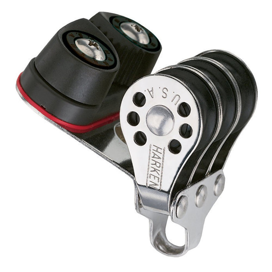 Harken 22mm Triple Micro Block w/Cam Cleat