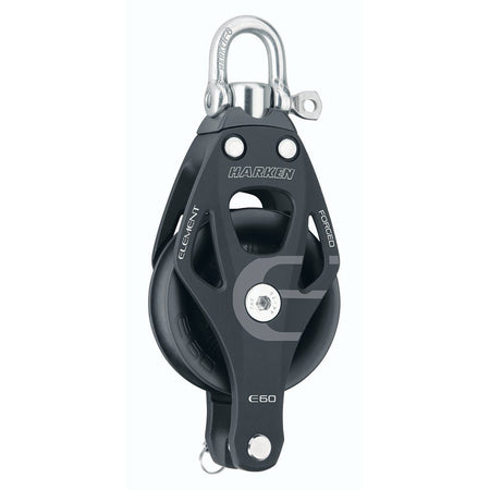 Harken 60mm Single Aluminum Element Block w/Swivel &amp; Becket