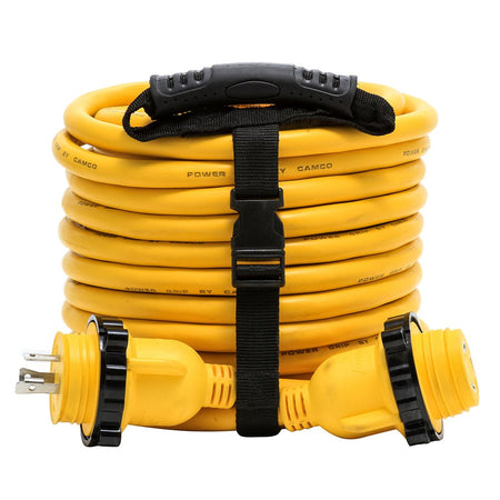 Camco 30 Amp Power Grip Marine Extension Cord - 50&#39; M-Locking/F-Locking Adapter