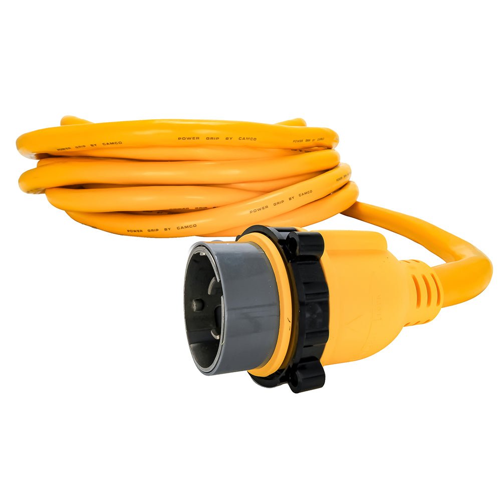 Camco 50 Amp Power Grip Marine Extension Cord - 50&#39; M-Locking/F-Locking Adapter