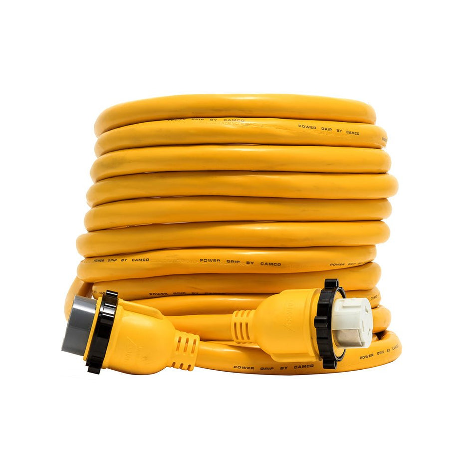 Camco 50 Amp Power Grip Marine Extension Cord - 50&#39; M-Locking/F-Locking Adapter