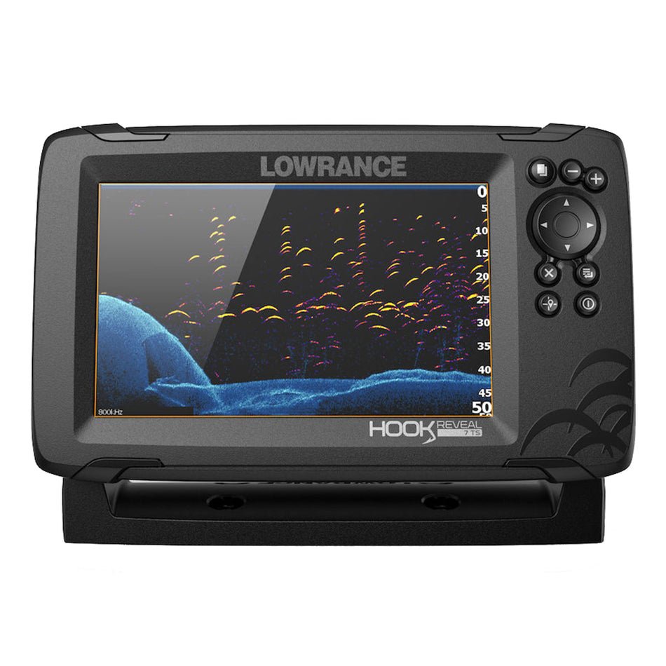 Lowrance HOOK Reveal 7 Chartplotter/Fishfinder with TripleShot Transom Mount Transducer & US Inland Charts 000-15513-001