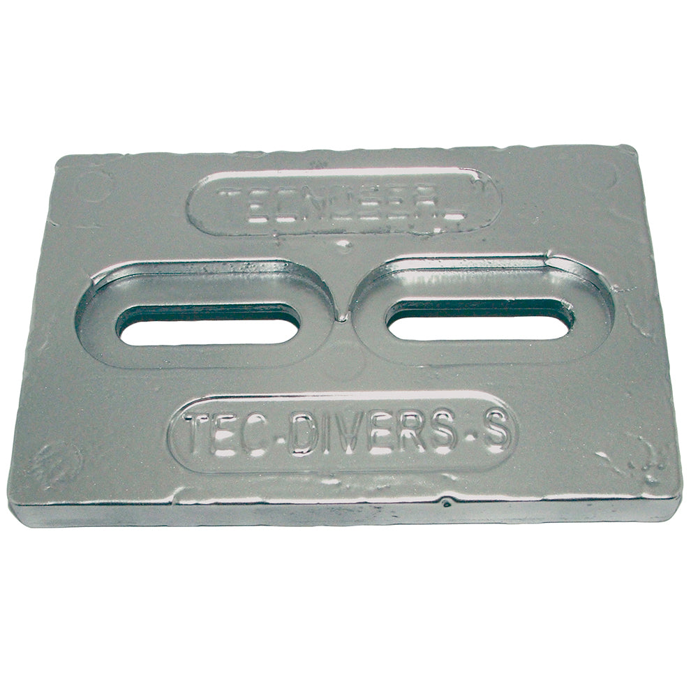 Tecnoseal Mini Magnesium Plate Anode 6 x 4 x 1/2 inches for Marine Hull Protection