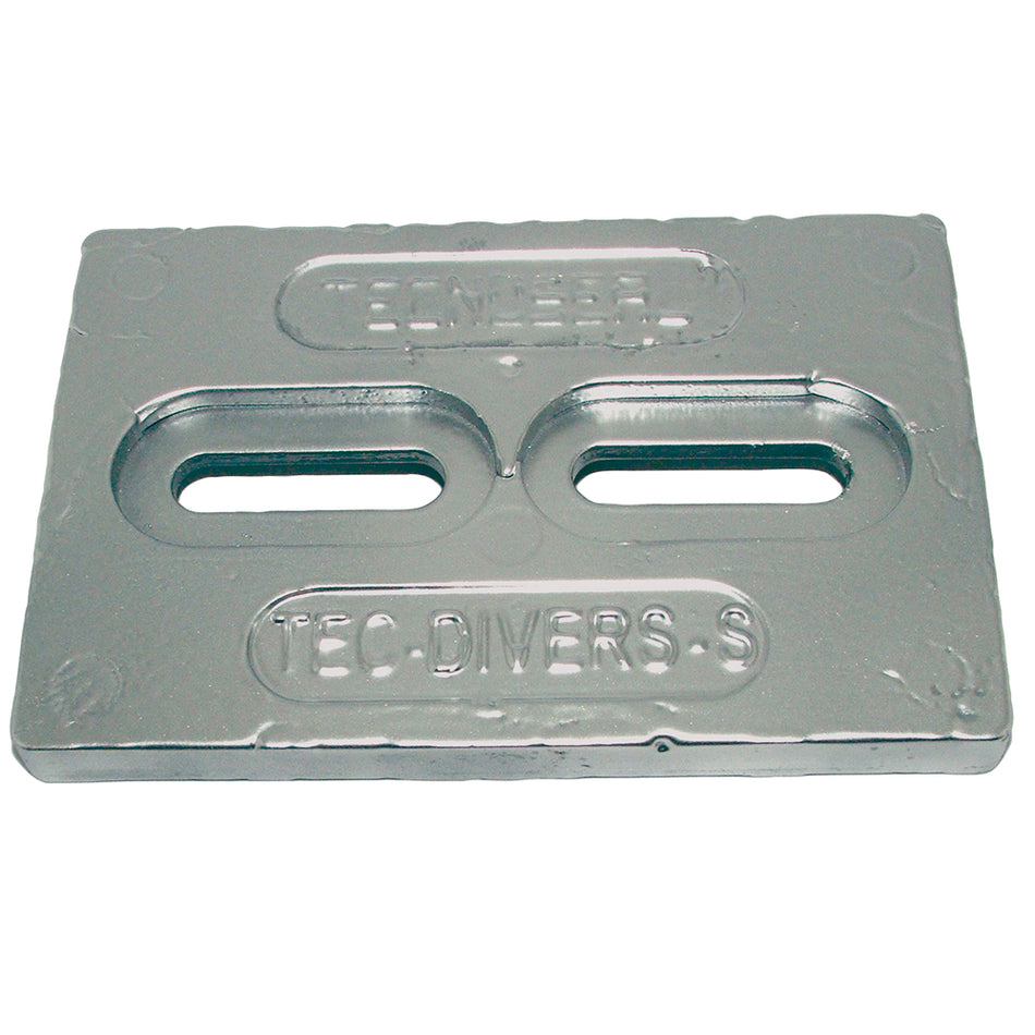 Tecnoseal Mini Magnesium Plate Anode 6 x 4 x 1/2 inches for Marine Hull Protection