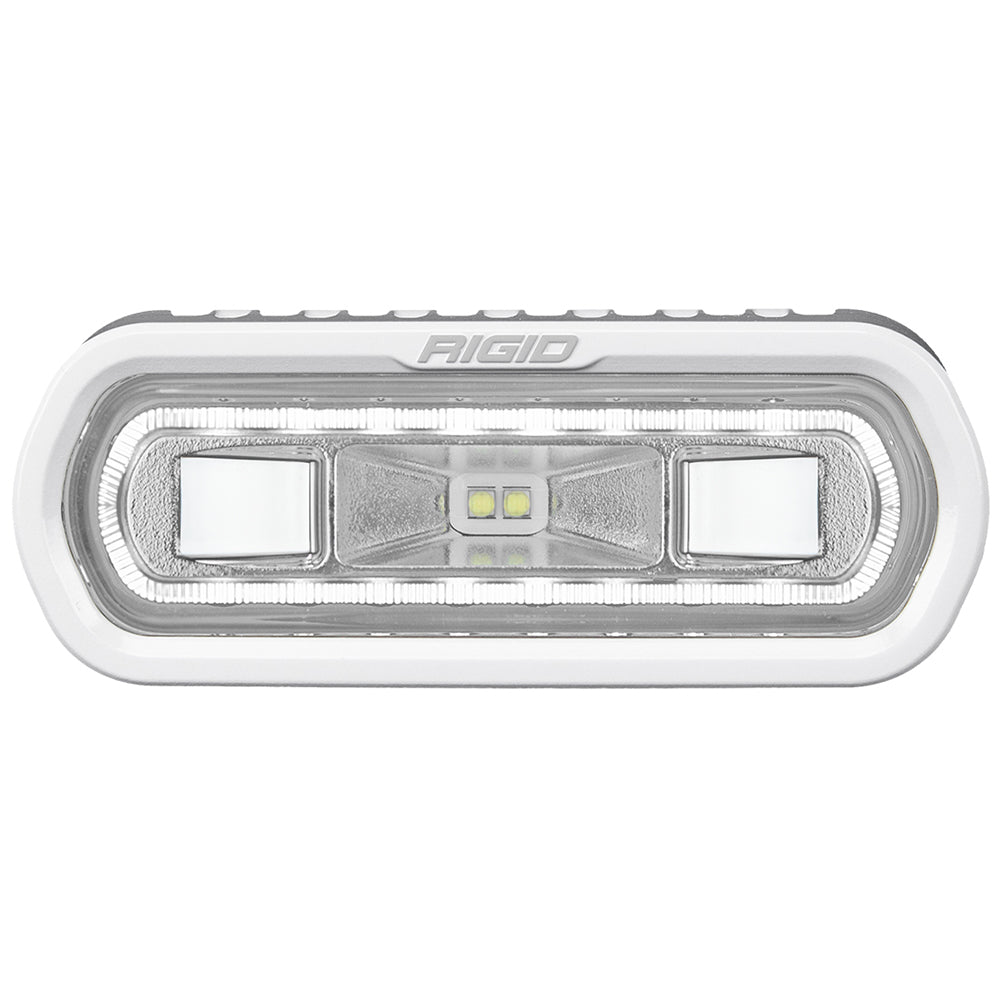 RIGID Industries SR-L Series Marine Spreader Light with White Halo and Surface Mount - White Light Illumination