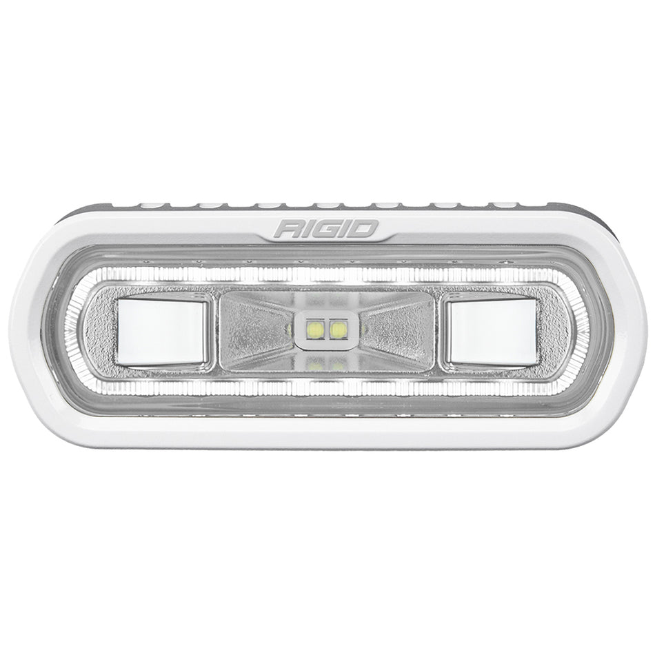 RIGID Industries SR-L Series Marine Spreader Light with White Halo and Surface Mount - White Light Illumination