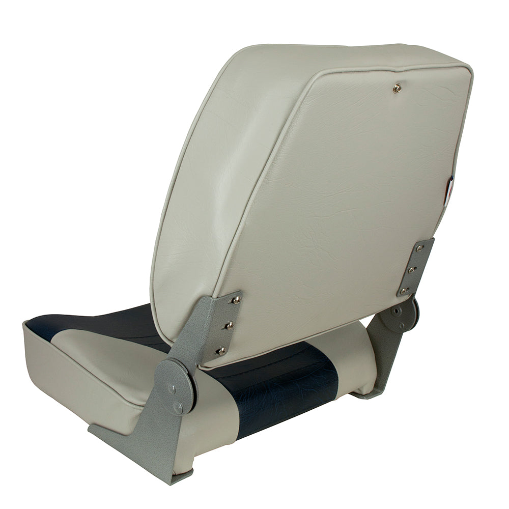 Springfield Marine XXL Folding Seat - Grey/Blue, Part Number 1040691