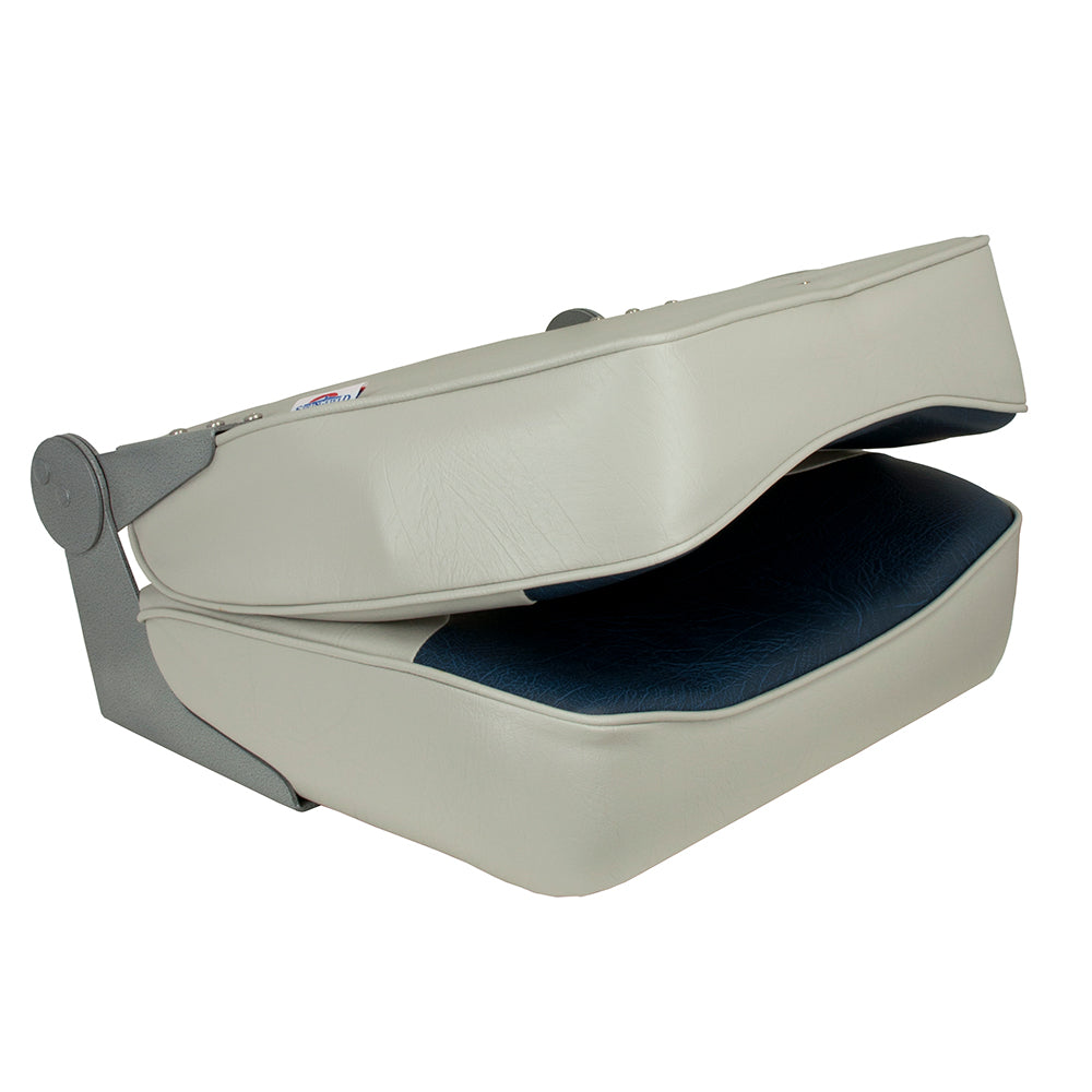 Springfield Marine XXL Folding Seat - Grey/Blue, Part Number 1040691