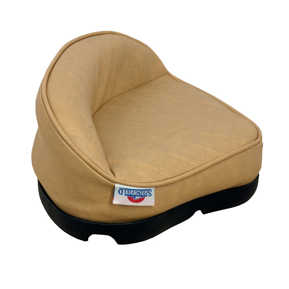 Springfield Marine Pro Stand-Up Seat - Tan with Marine-Grade Vinyl and Foam Padding