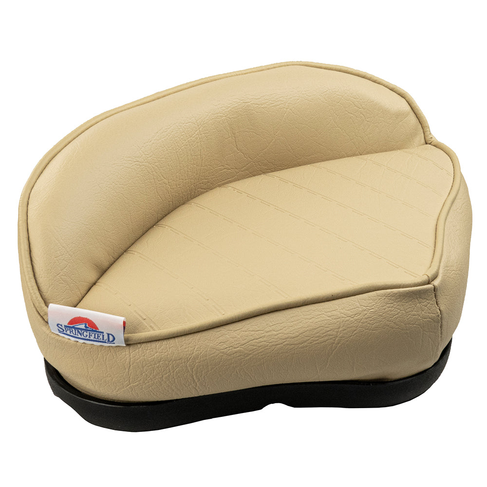 Springfield Marine Pro Stand-Up Seat - Tan with Marine-Grade Vinyl and Foam Padding