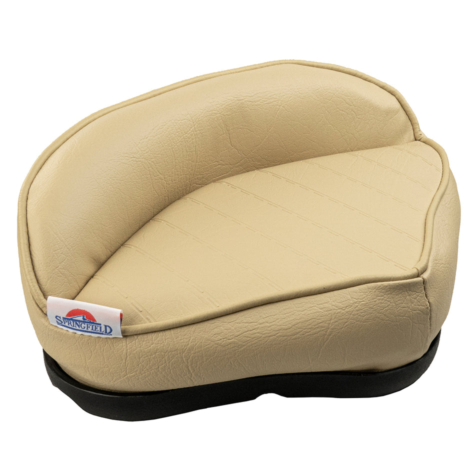 Springfield Marine Pro Stand-Up Seat - Tan with Marine-Grade Vinyl and Foam Padding