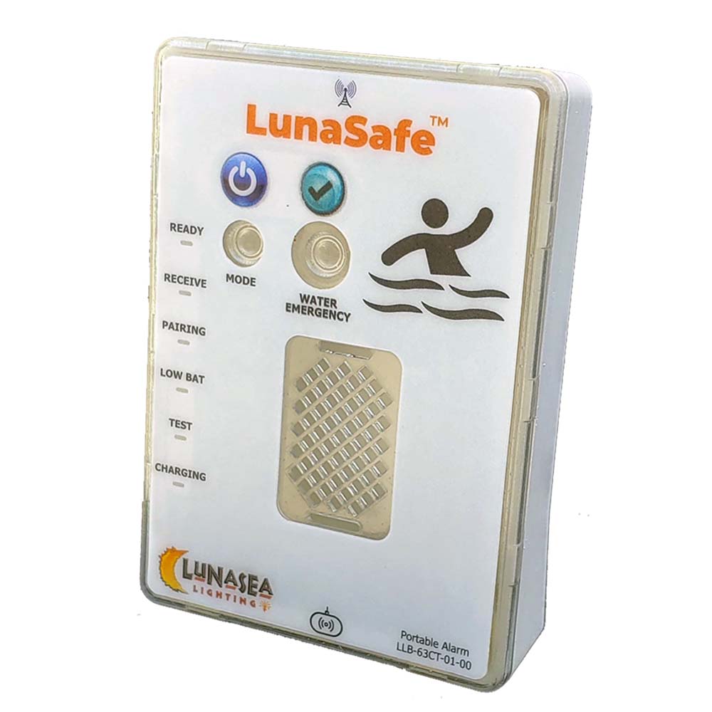 Lunasea Lighting Controller for Audible Alarm Receiver with Strobe and Qi Rechargeable Battery