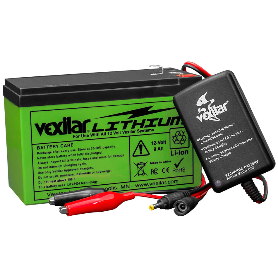 Vexilar V-120L 12V Lithium Ion Battery & Charger