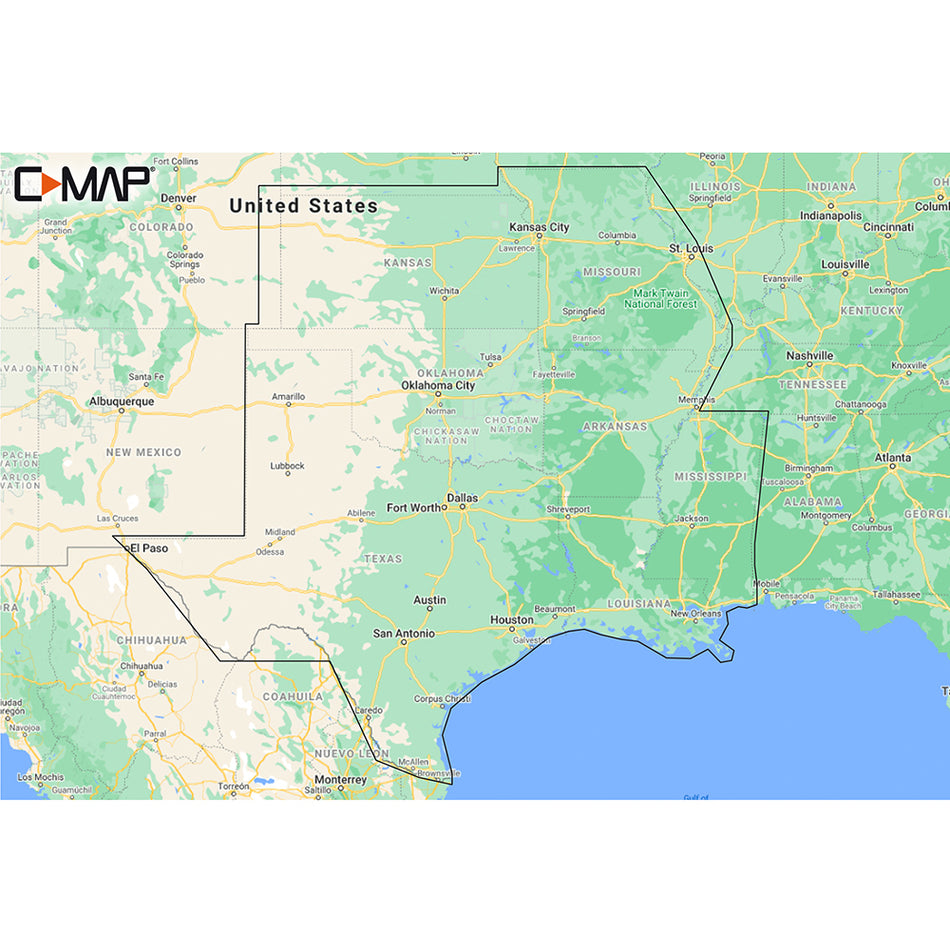 C-MAP M-NA-Y215-MS US Lakes South Central REVEAL* Inland Chart