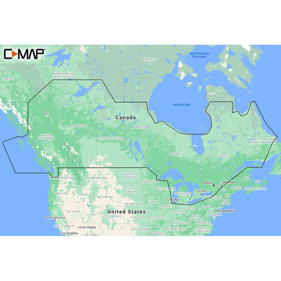 C-MAP M-NA-Y216-MS Canada Lakes REVEAL* Inland Chart