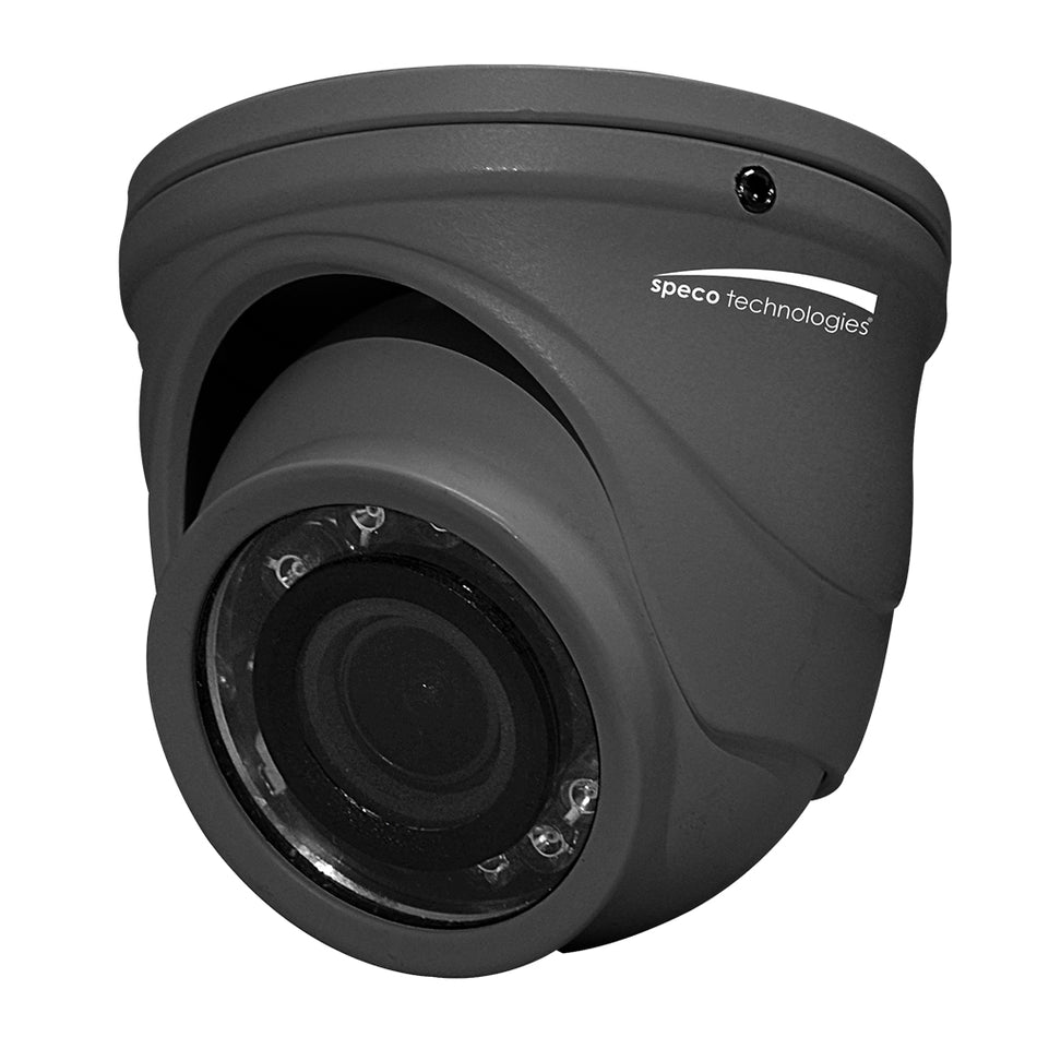 Speco Technologies HT471TG 4MP HD-TVI Mini IR Turret Camera with 2.9mm Lens - Grey