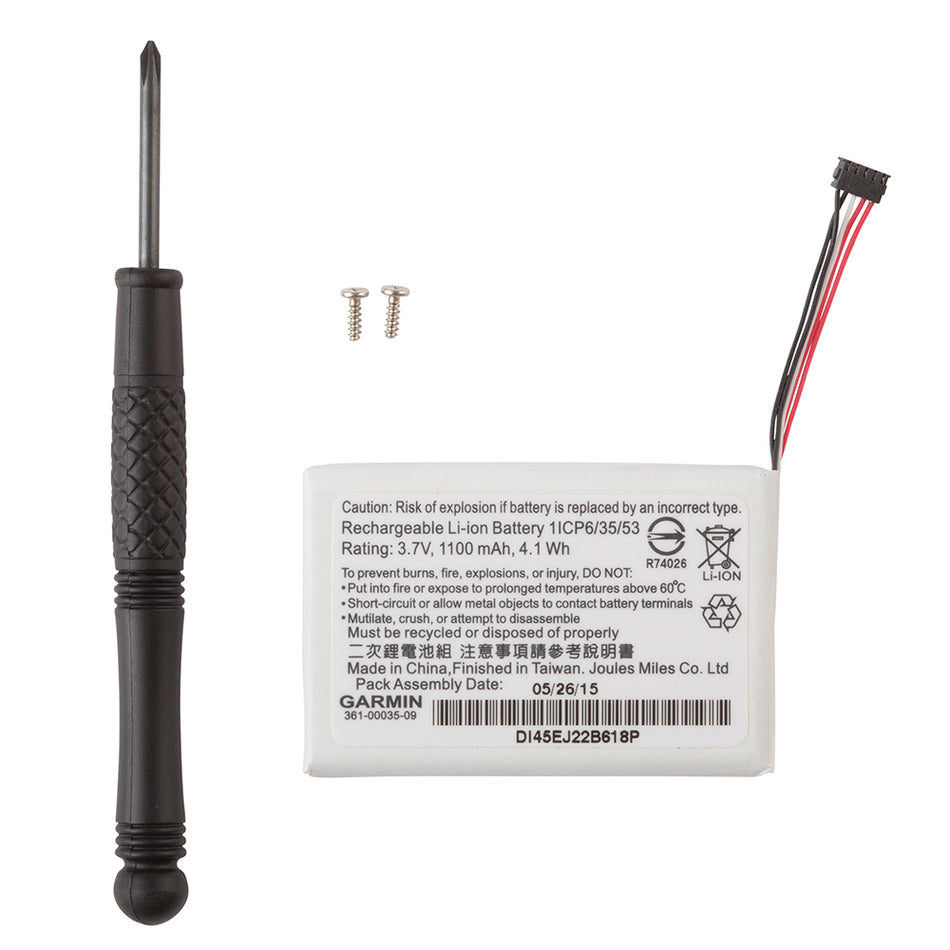 Garmin Lithium-Ion Battery Pack for TT* 15 mini/T 5 mini - Part Number 010-11828-40