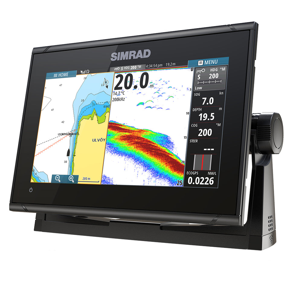 Simrad GO9 XSE Chartplotter/Fishfinder 000-13210-002 with C-MAP Discover Chart