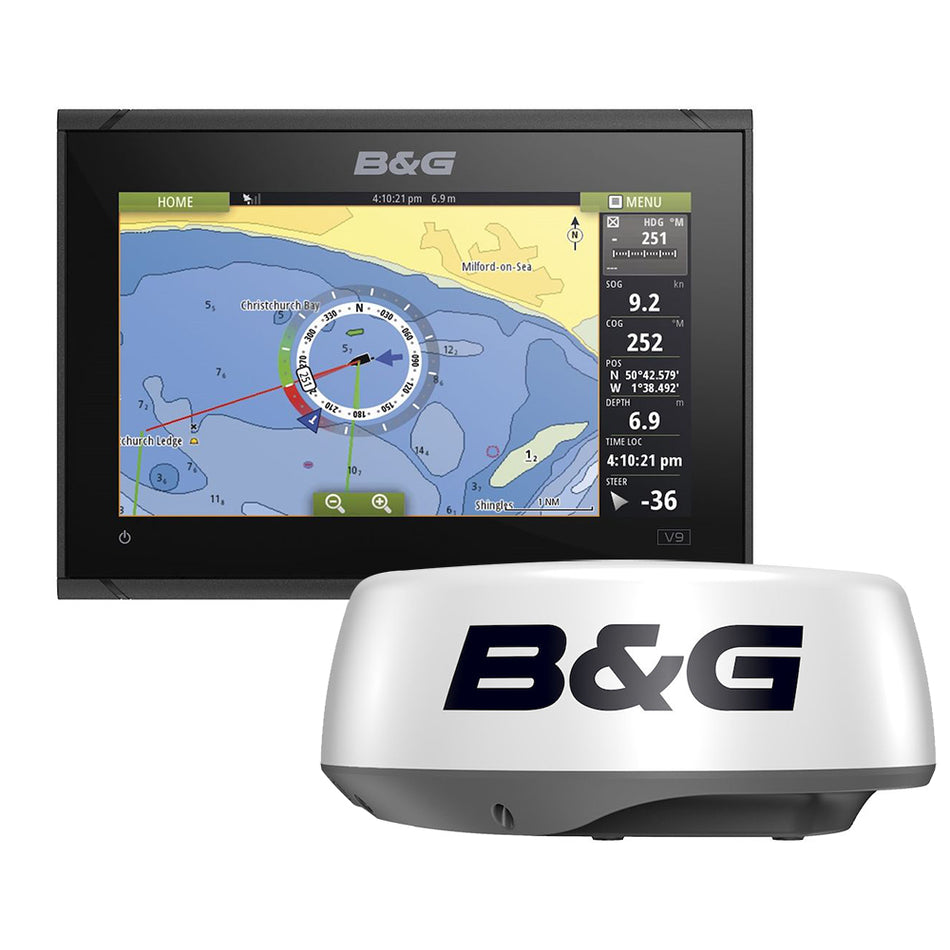 B&G Vulcan 9 Radar Bundle with HALO20 Radar - 000-15620-001