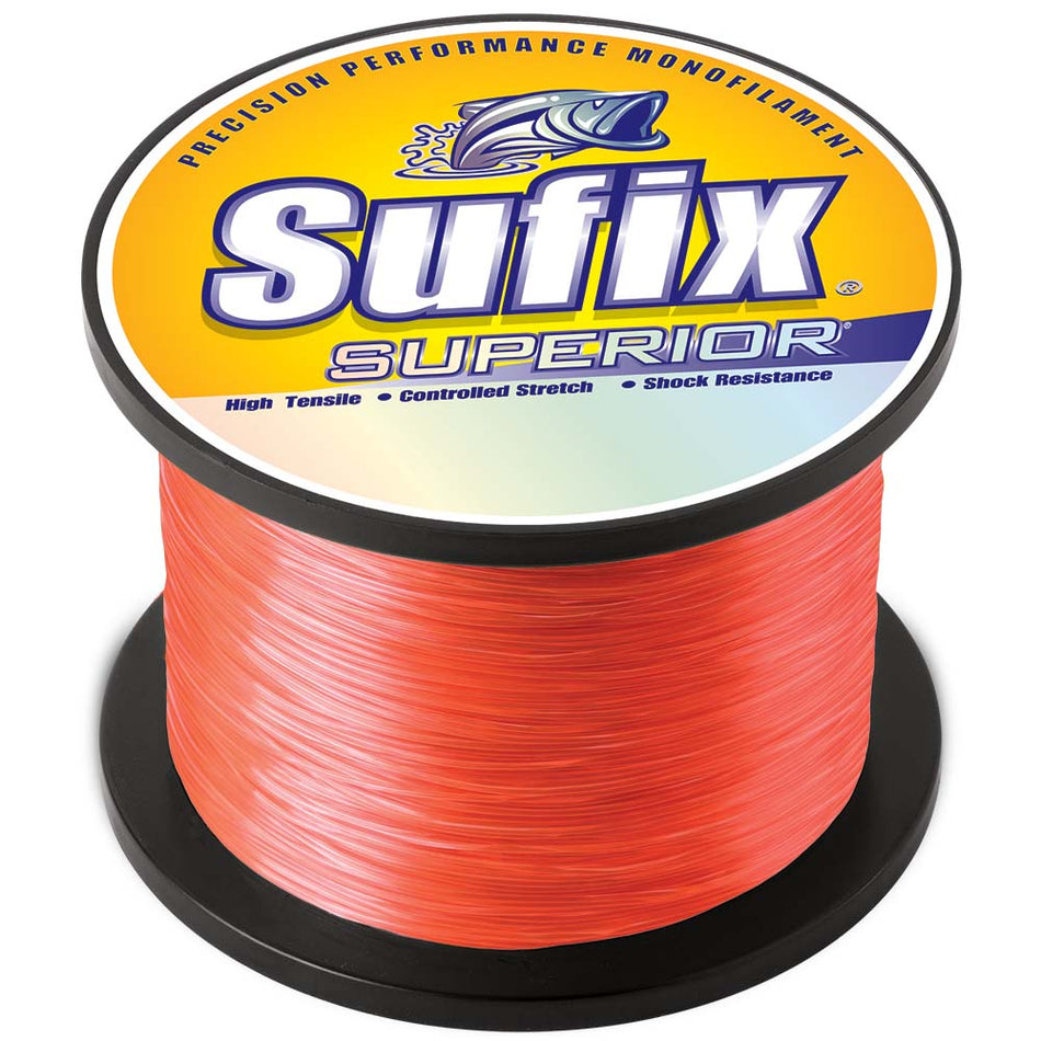 Sufix Superior Neon Fire Monofilament - 50lb - 2405 yds