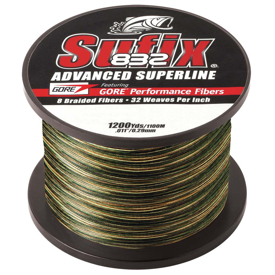 Sufix 832? Advanced Superline? Braid - 6lb - Camo - 1200 yds