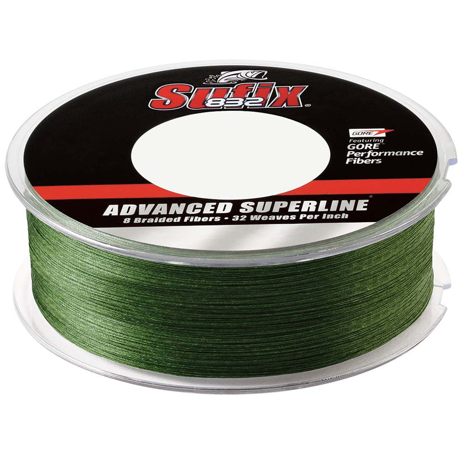 Sufix 832&reg; Advanced Superline&reg; Braid - 15lb - Low-Vis Green - 600 yds