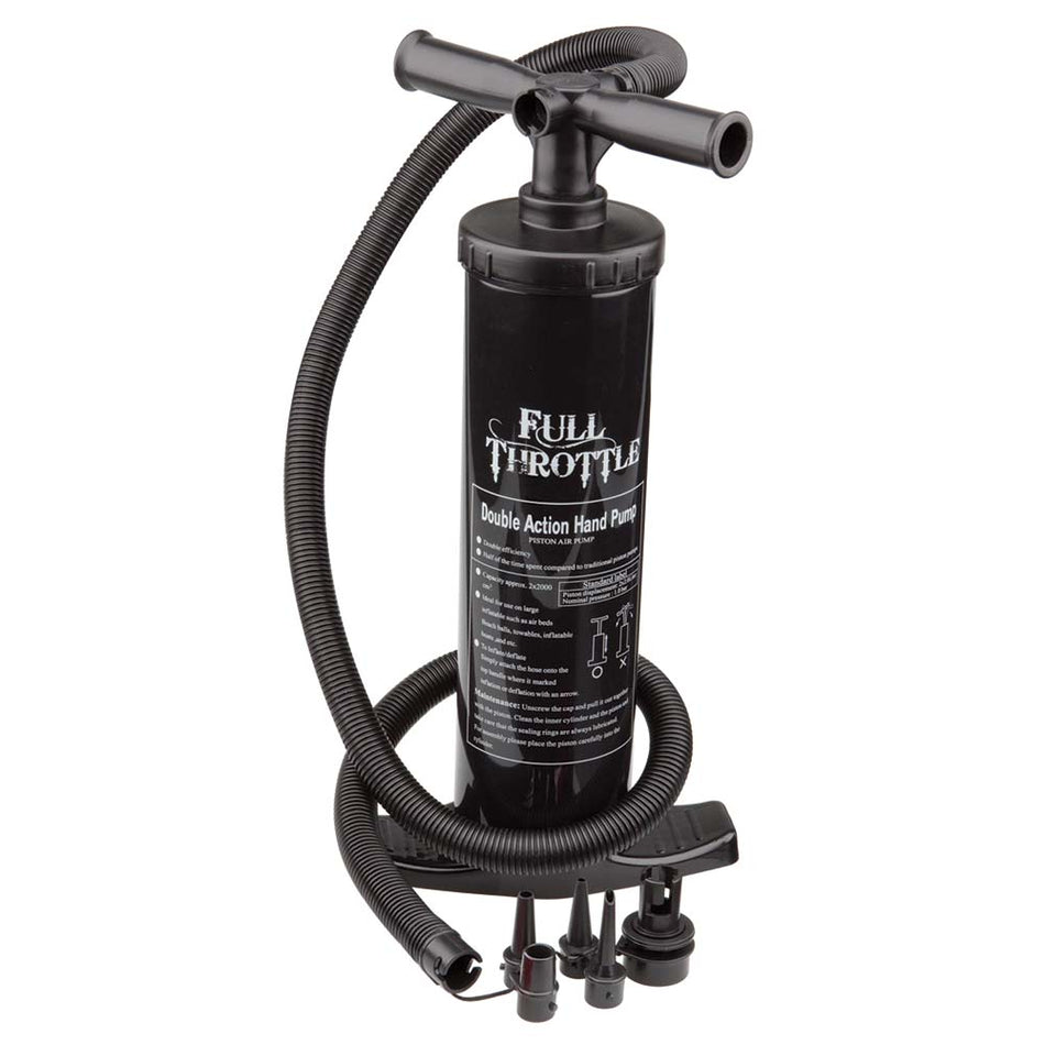 Full Throttle Dual Action Hand Pump - Black