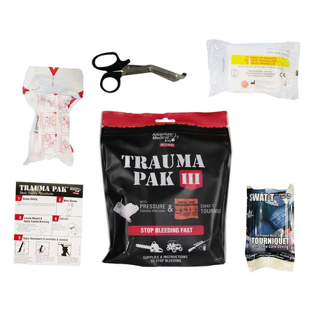 Adventure Medical Kits Trauma Pak 3 - Professional First Aid Trauma Kit with Israeli Bandage and Tourniquet