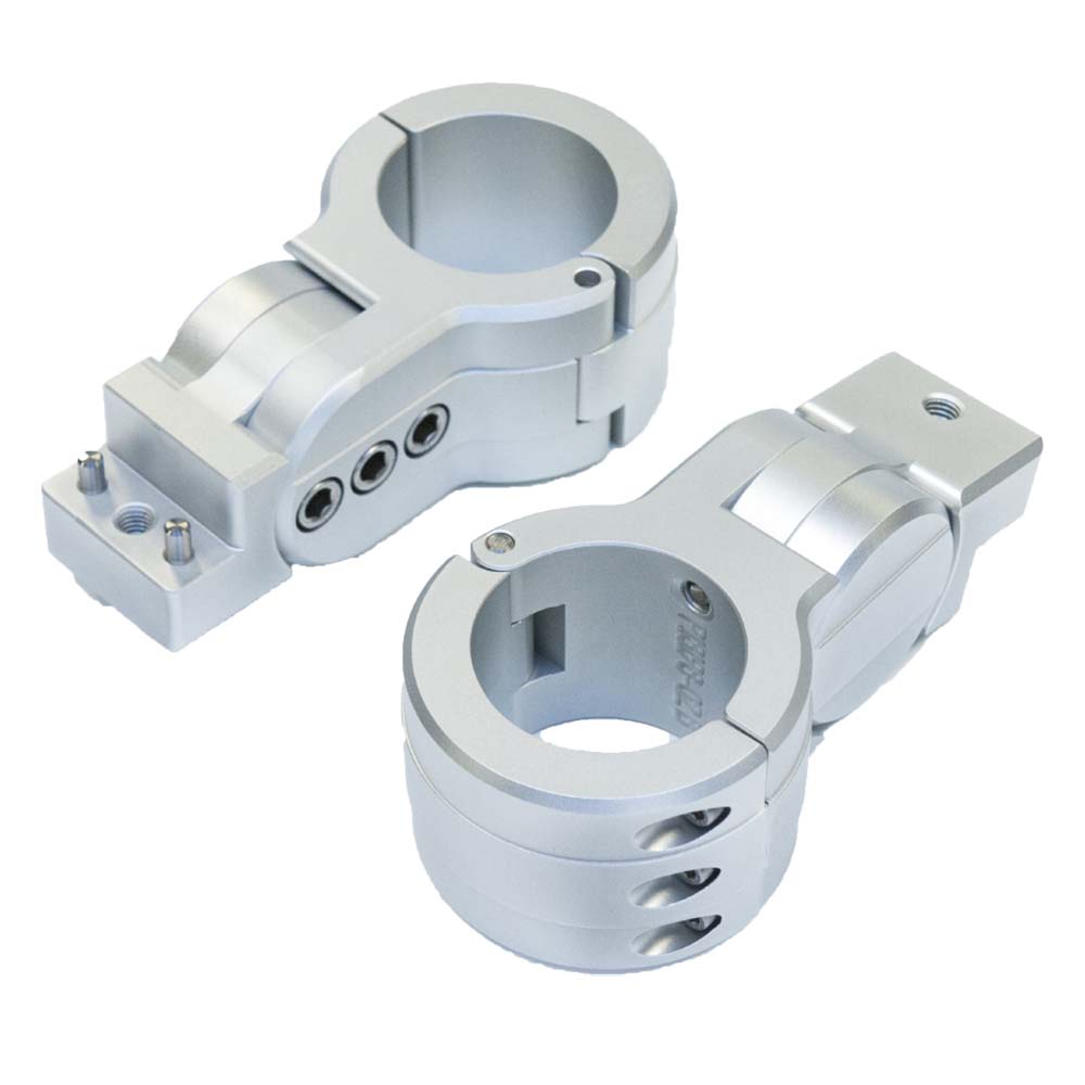 PTM Edge 2.38-inch Pipe Clamp Board Rack Mounts - Silver | P13198-2380TEBCL