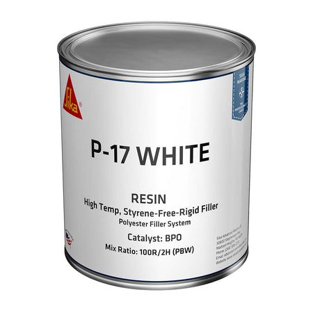 Sika Biresin AP017 White Base Resin Quart Can with BPO Hardener - Ideal for Model Making & Rapid Prototyping
