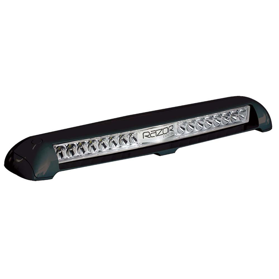 Lumitec Razor Spot Light Bar Flush Mount White Led Black Housing 12/24v