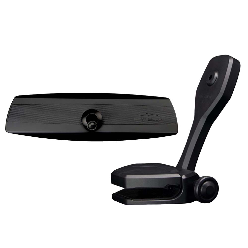 PTM Watersports Mirror and Bracket Kit with VR-140 Elite Mirror and ZXR-360 Windshield Mount (Black)