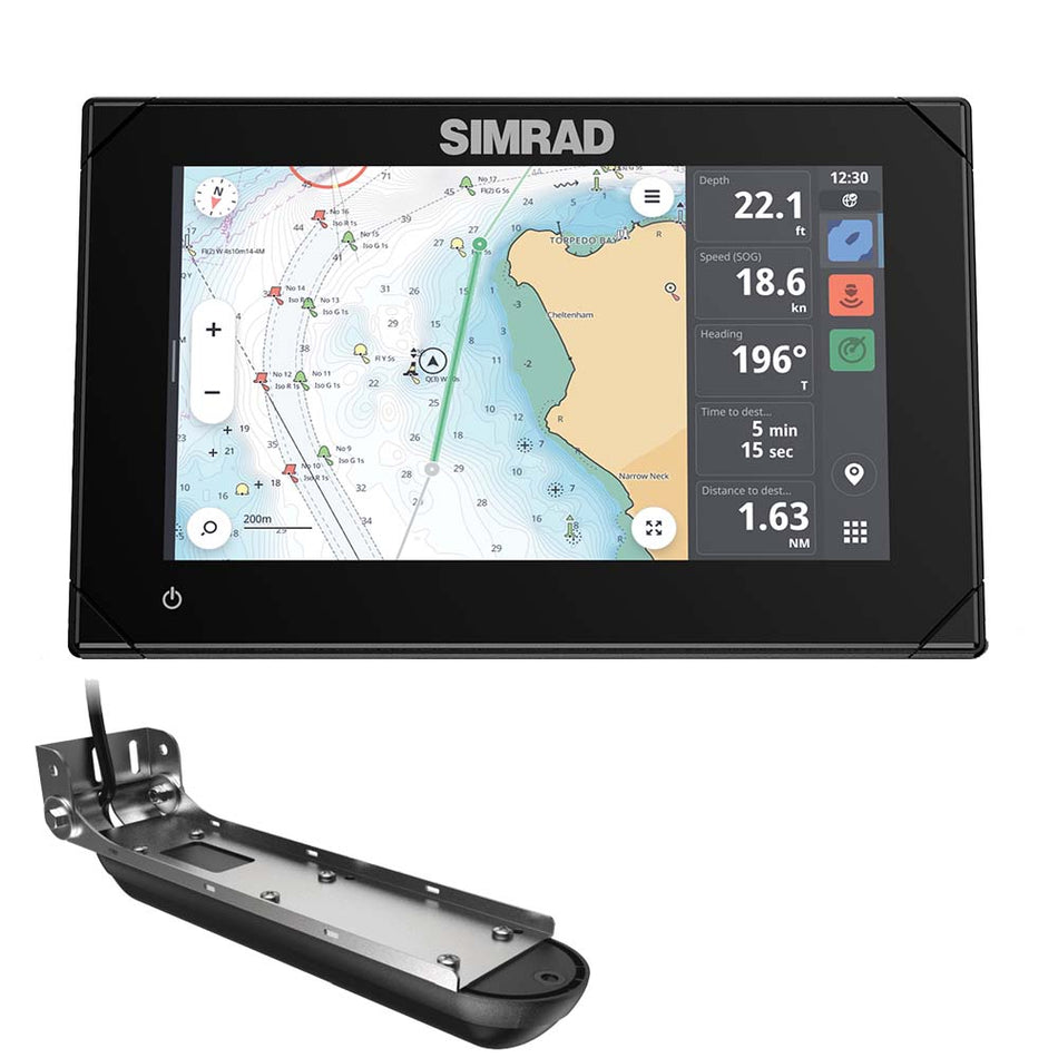 Simrad NSX* 3007 7" Combo Chartplotter & Fishfinder w/Active Imaging* 3-in-1 Transducer