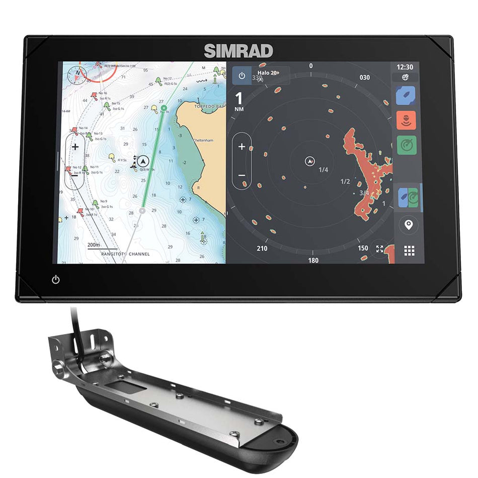 Simrad NSX* 3009 9" Combo Chartplotter & Fishfinder with Active Imaging* 3-in-1 Transducer