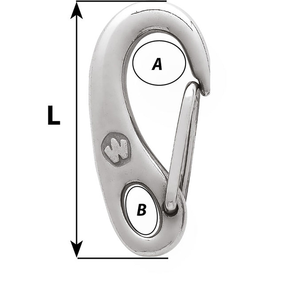 Wichard Safety Snap Hook - 35mm - 2479W