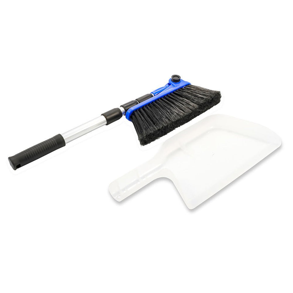 Camco RV Broom &amp; Dustpan - Bilingual