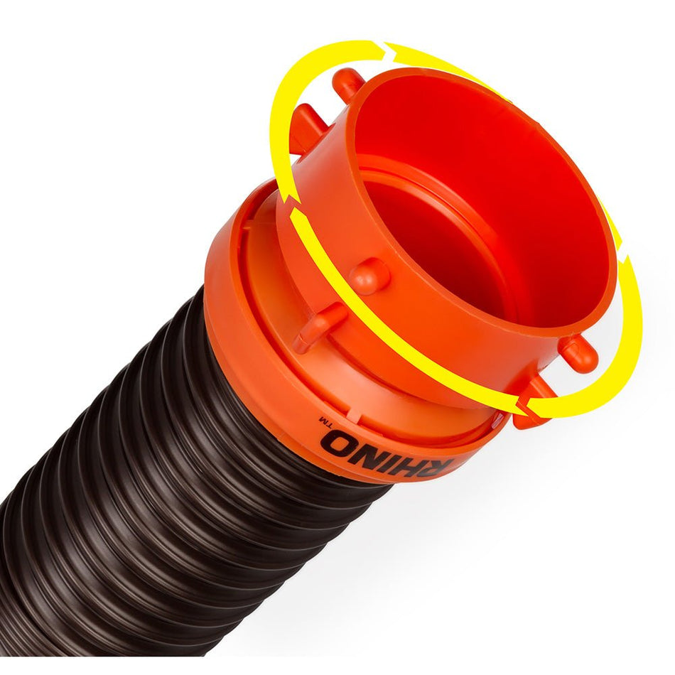 Camco RhinoFLEX 5&#39; Sewer Hose Extension w/Swivel Bayonet &amp; Lug