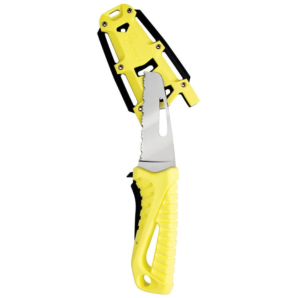 Wichard Offshore Rescue Knife Fixed Blade - Fluorescent - 94148