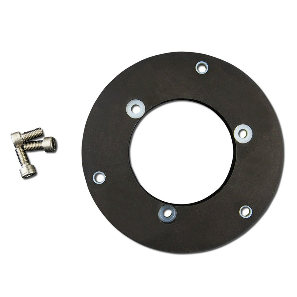 Lopolight Circular Baseplate f/Horizontal Mount Lights - Aluminum - Black