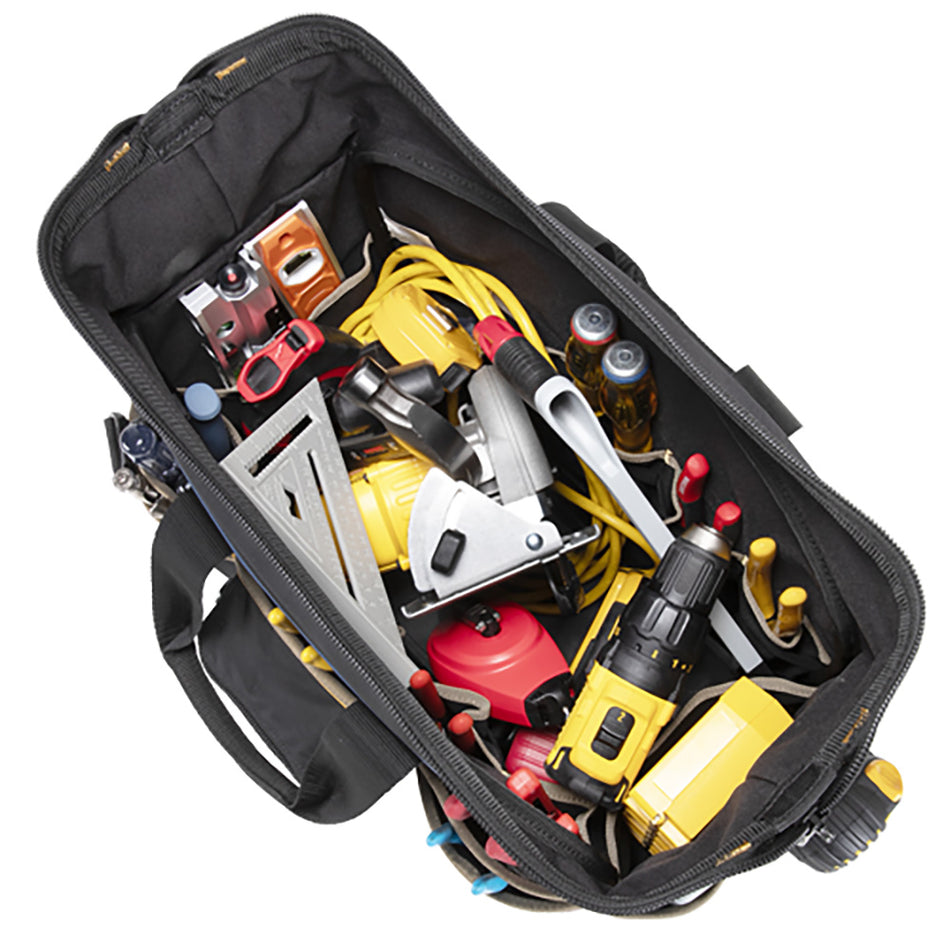CLC Work Gear PB1553 Contractor's Closed Top Tool Bag - 19" Heavy-Duty Carrier