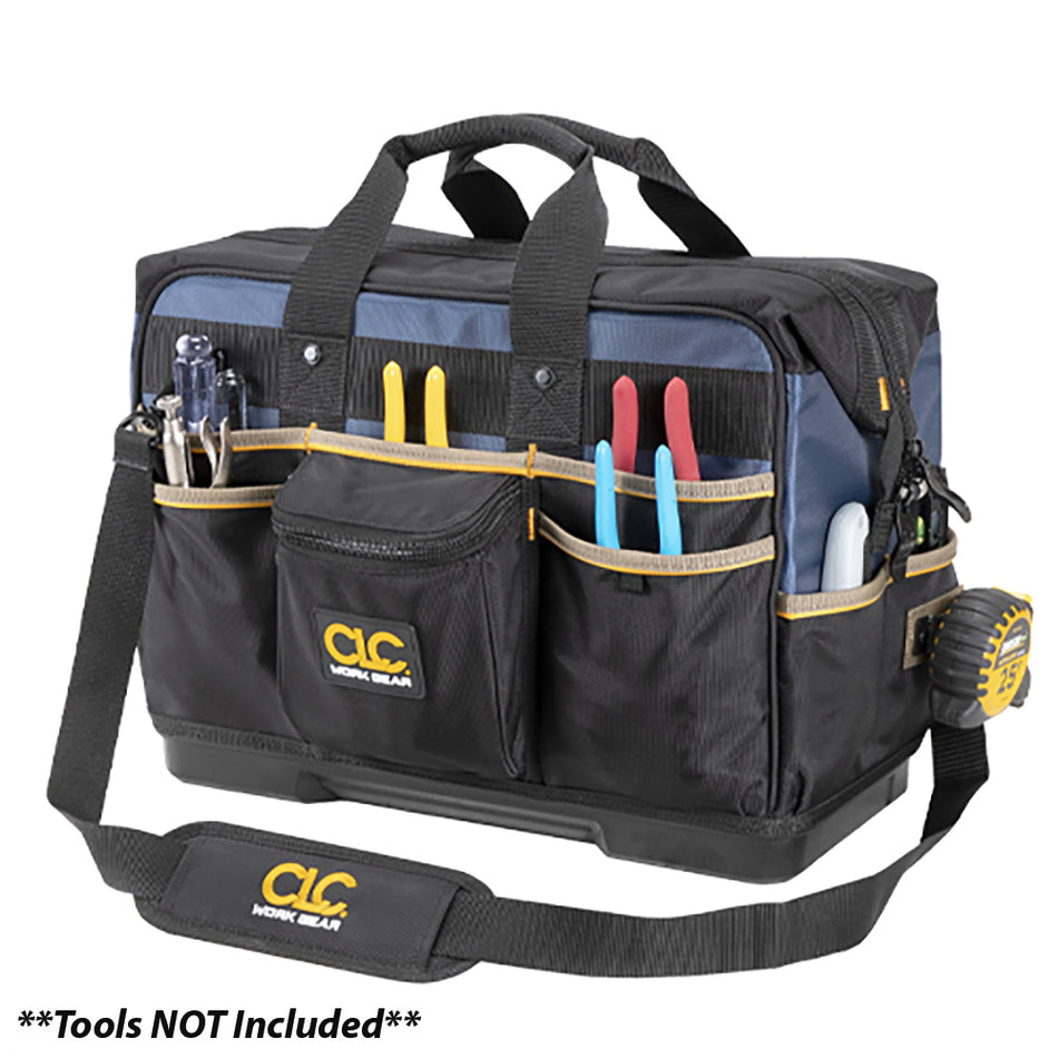 CLC Work Gear PB1553 Contractor's Closed Top Tool Bag - 19" Heavy-Duty Carrier
