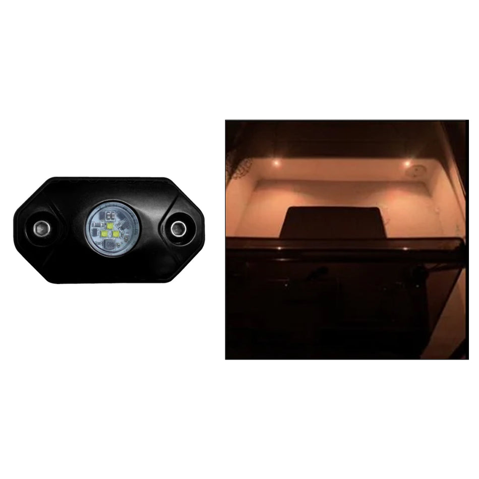 Black Oak LED Rock Accent Light - Amber - Part Number RL-A