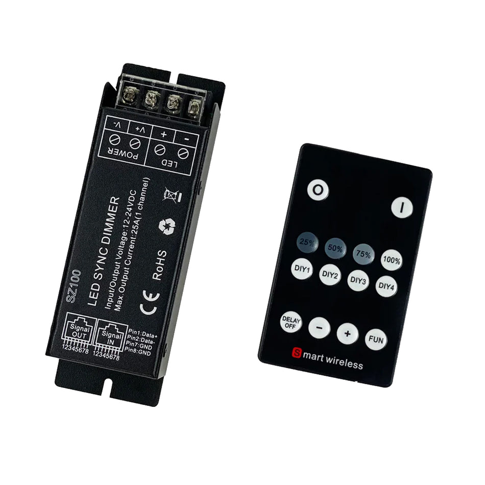 Black Oak LED Dimmer Controller DIM - Wireless LED Light Dimming Solution