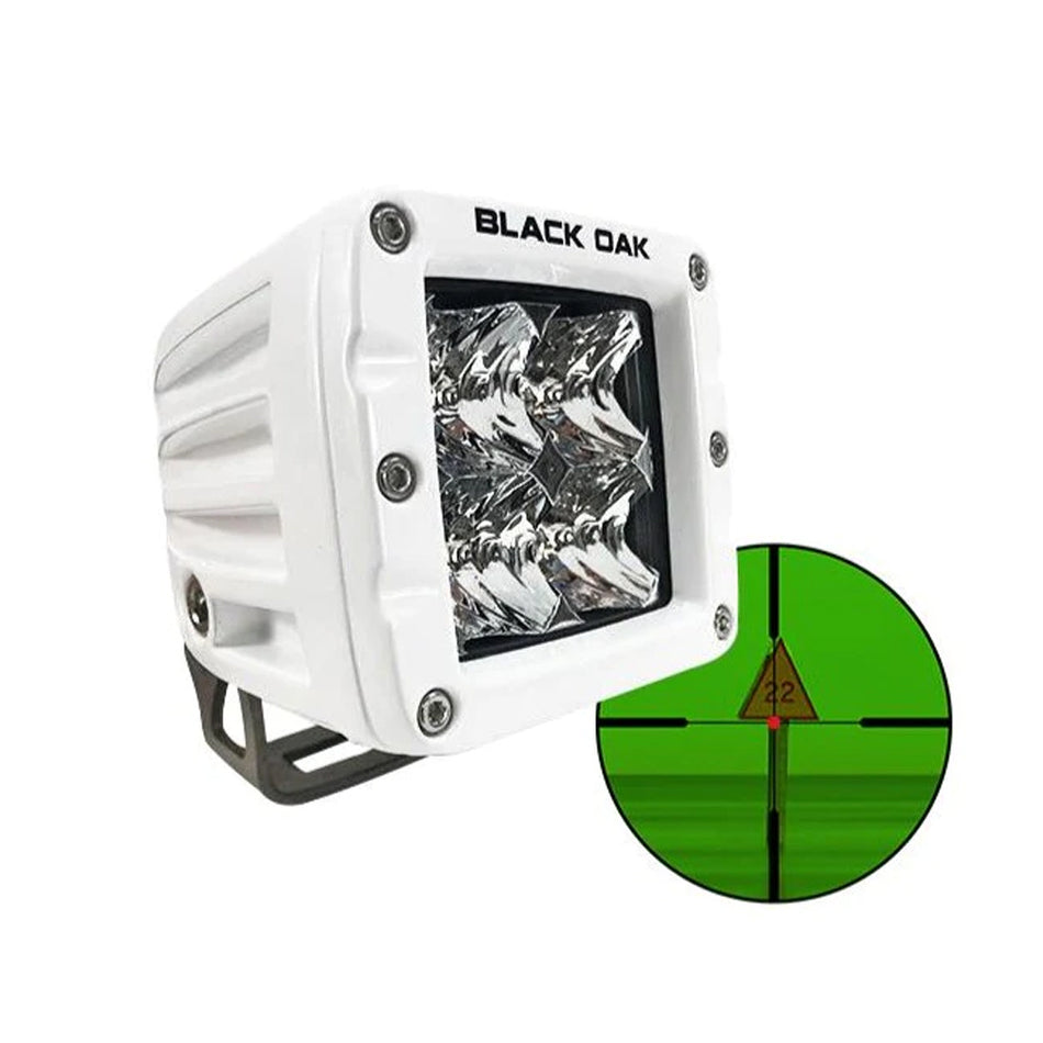 Black Oak LED 2MIR-POD850 3.0 2" 850nm Infrared Marine Pod Light - Flood Optics - White Housing