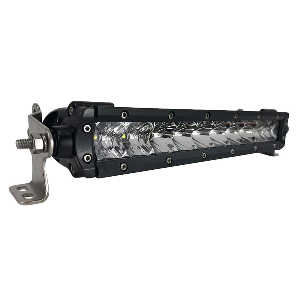 Black Oak LED 10-inch Single Row LED Light Bar - Pro Series 3.0 with Combo Optics and Black Housing