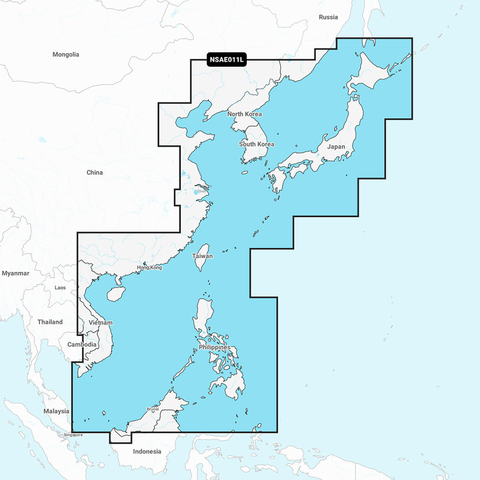 Garmin Navionics+ NSAE011L - China Sea & Japan Marine Chart
